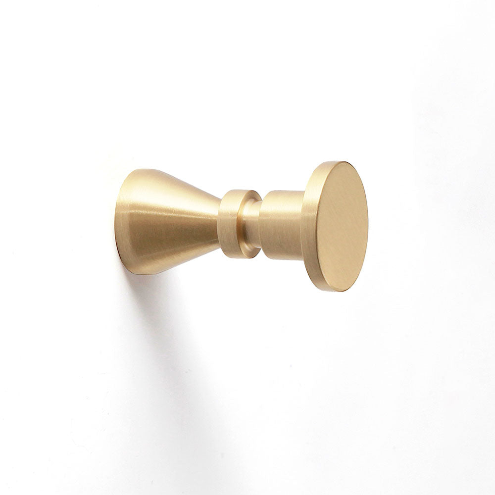 Wilson Hook in Brushed Brass - Origins Living