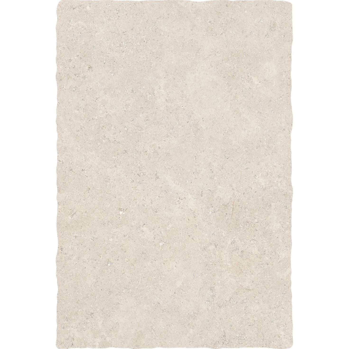 Beige textured area rug with a subtle natural stone pattern wychwood claire porcelain matt 60 x 90cm