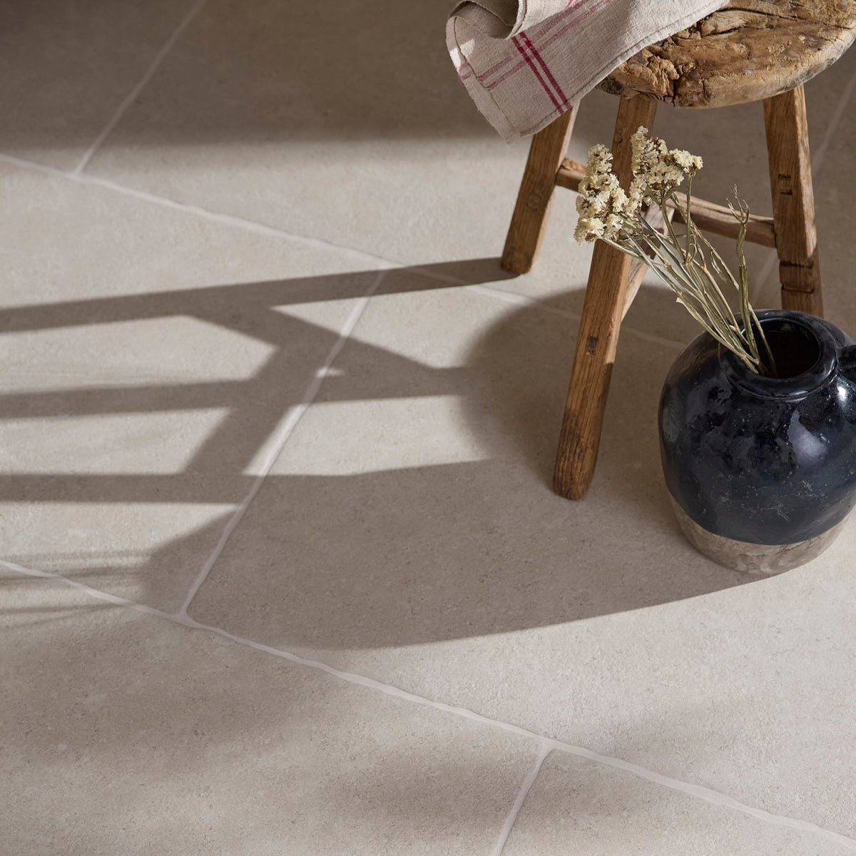 Wychwood Claire Porcelain Matt 60 x 90cm beige stone-effect tile