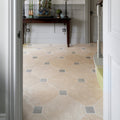 Wychwood Limestone Tumbled Finish 40 x 40cm in a kitchen setting