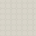Beige york dover white octagonal tile with subtle diamond outlines forming a repeating geometric pattern