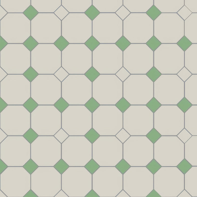 York Dover White & Spring Green