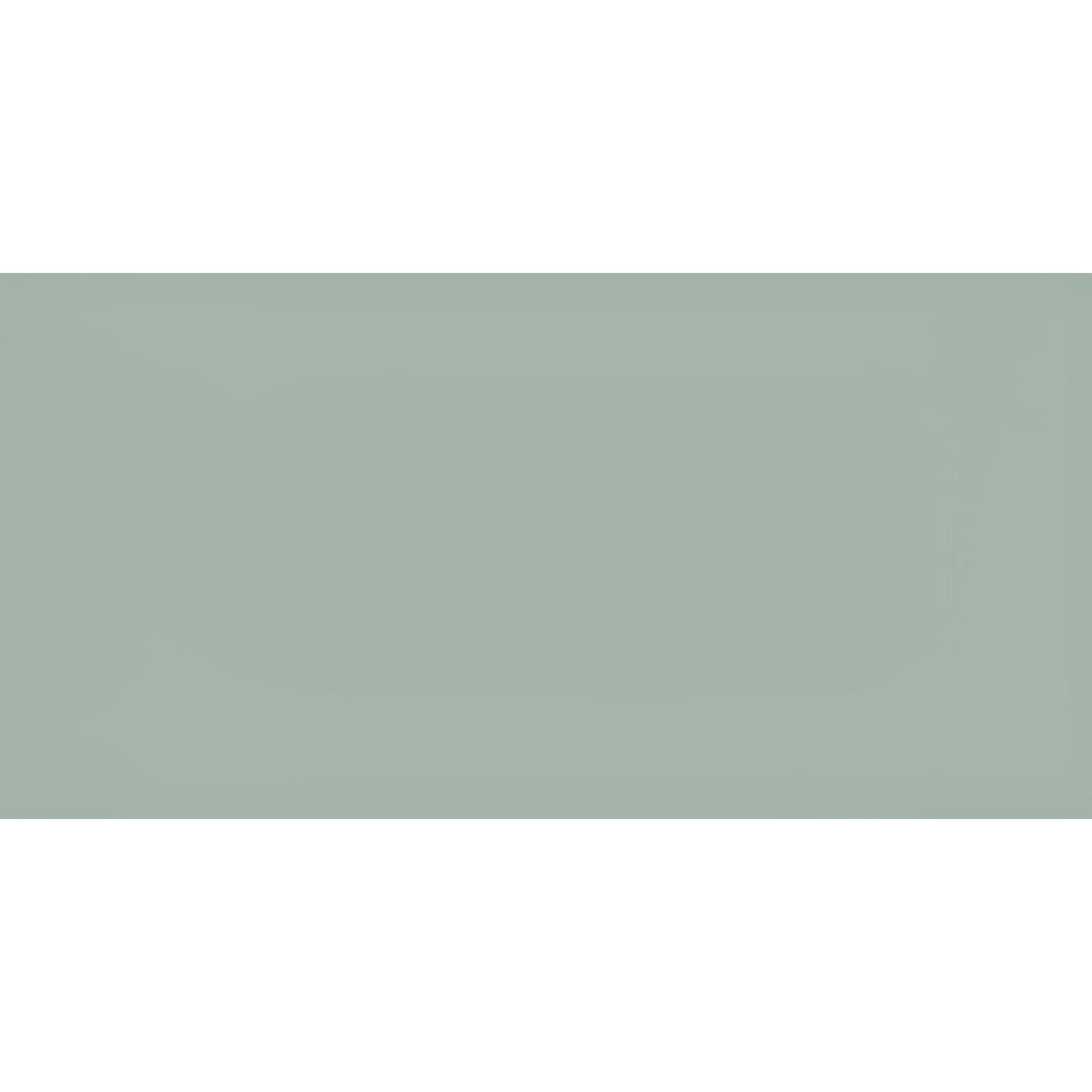 Solid sage green rectangular panel made of clear glass brick from Yukon for decorative and architectural use