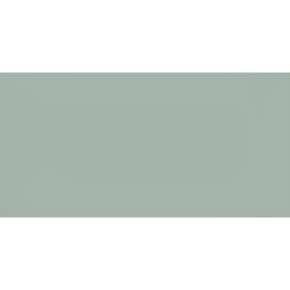 Solid sage green rectangular panel made of clear glass brick from Yukon for decorative and architectural use
