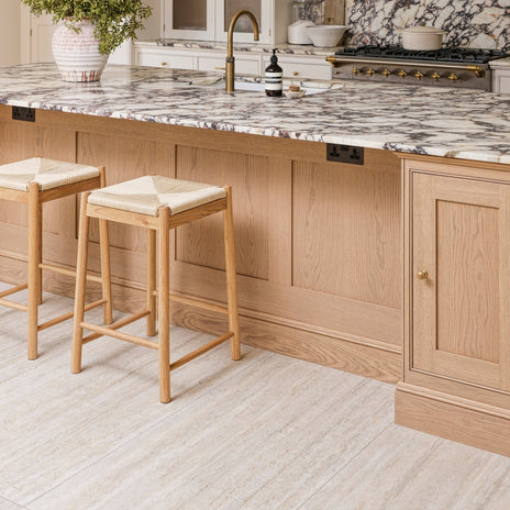 Zahara Porcelain Matt beige stone-effect porcelain tile