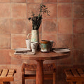 Zayda Rustic Terracotta Matt Vitrified Ceramic 450x450mm terracotta-effect tile
