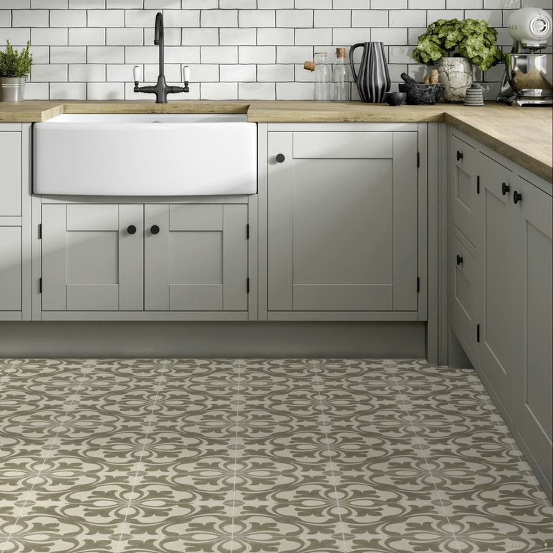 Zayda Sage Matt Vitrified Ceramic 450x450mm