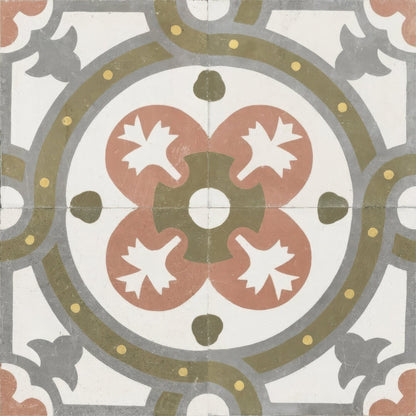 Zayda Sage Multi Matt Vitrified Ceramic 450x450mm