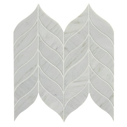 Zen Marble Leaf Mosaic