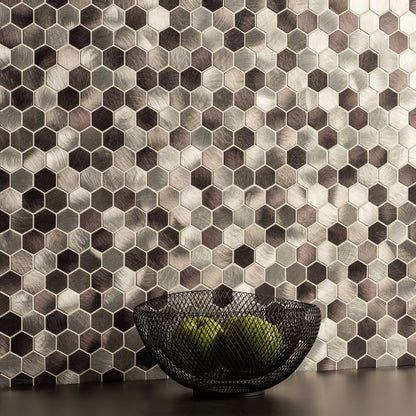 Zenith Silver Aluminium Mosaic