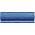 Agapanthus torus moulding rectangular ceramic tile with glossy gradient blue glaze and horizontal dark purple stripe