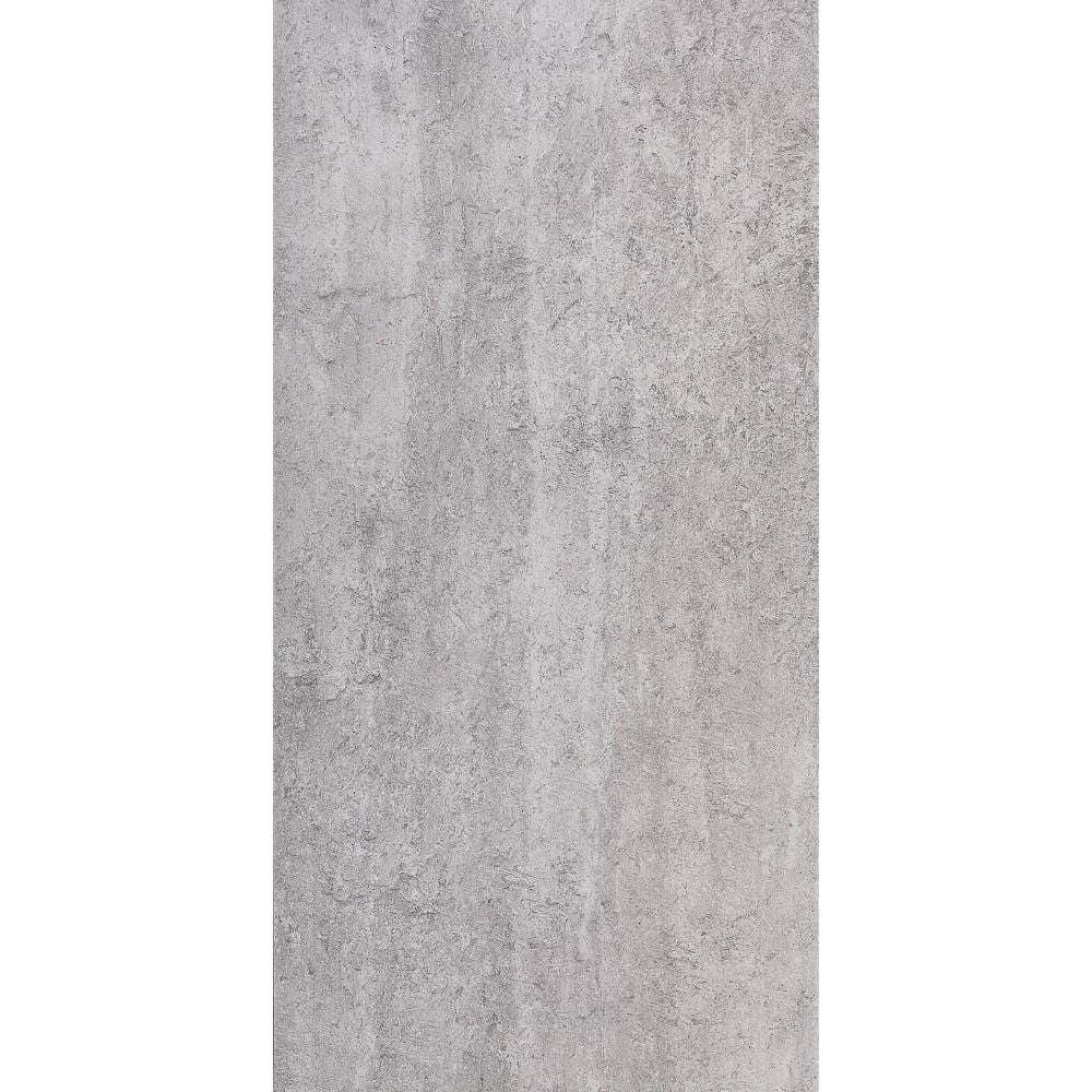 Atrium marte grafito gray concrete-effect tile with textured mottled surface for flooring and walls