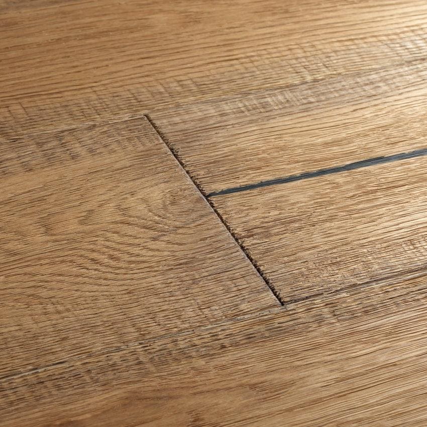 Berkeley Cottage Oak light brown hardwood flooring with natural wood grain pattern and visible plank seams