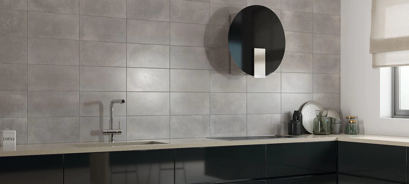 Beton Grey Matt Wall Tiles