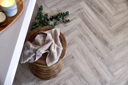 Brecon Seashell Oak Herringbone