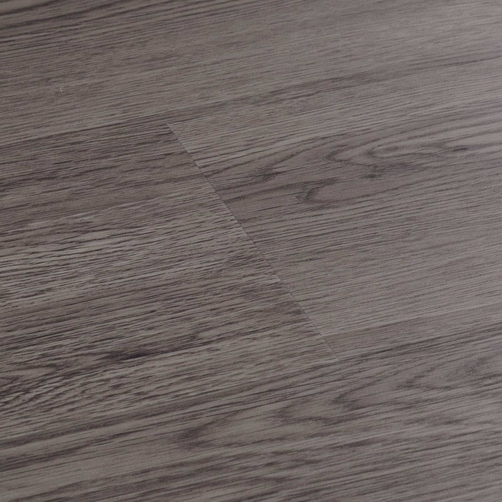 Brecon whisper oak gray wood grain vinyl plank flooring with subtle natural looking grain pattern