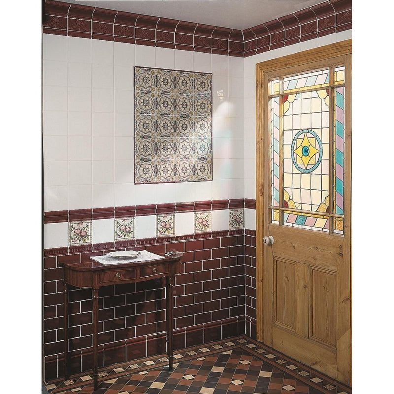 Burgundy Plain Cornice