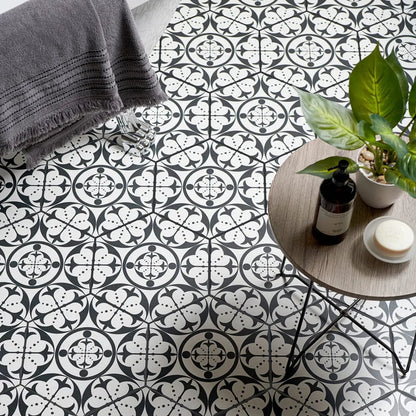 Carnaby Hexagon Black