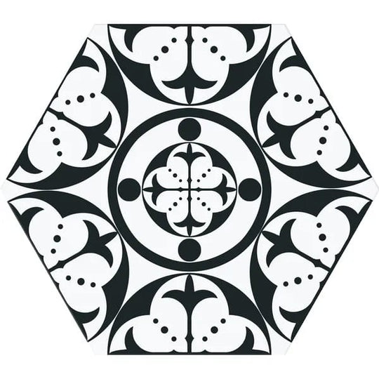 Carnaby Hexagon Black