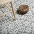 Carnaby Hexagon Grey shown as flooring