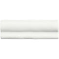 China white torus moulding white ceramic tile with smooth glossy finish and subtle wavy ridges along its length