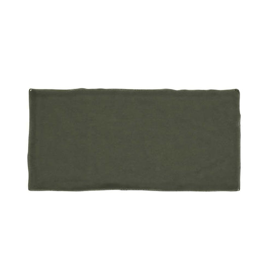 Clay Olive Ceramic Glazed Wall Tile 65x130mm - alternate view