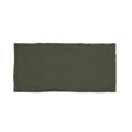 Olive green rectangular ceramic glazed wall tile with rustic uneven edges clay olive ceramic 65x130mm