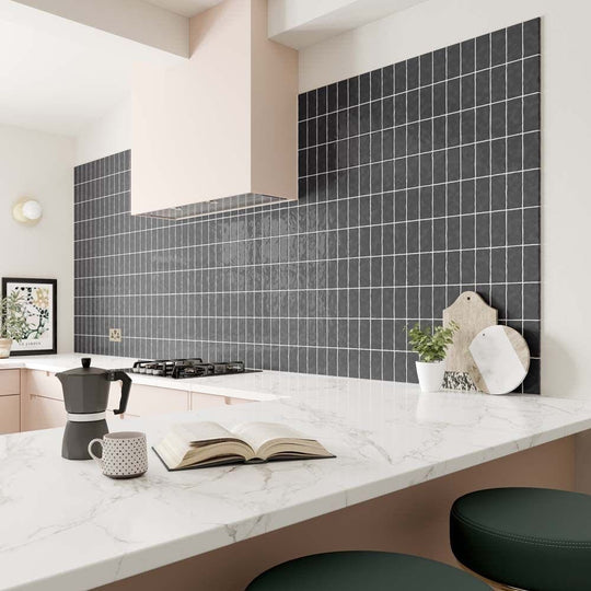 Clay Smoke Ceramic Glazed Wall Tile 65x130mm - alternate view