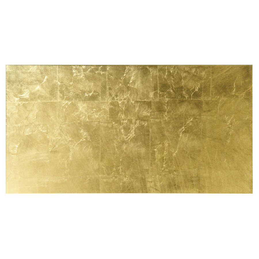 Cleopatra decorative glass featuring a golden metallic leaf with a textured crinkled surface and subtle color variations