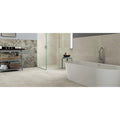 Modern freestanding white bathtub with sleek minimalist design in codec white matt 30 x 60cm size