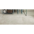 Beige rectangular ceramic floor tiles with subtle matte finish codec white matt 60 x 60cm