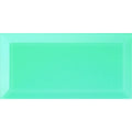 Columbia Clear Bevel Glass mint green clear bevelled glass tile with a glossy finish
