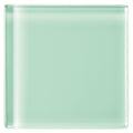 Columbia clear glass tile 100 x 100mm translucent mint-green with smooth rounded edges and subtle sheen