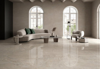 Crema Delicato Polished Porcelain Tiles