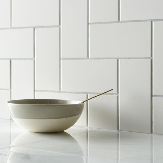 Daisy Satin Half Tile - alternate view