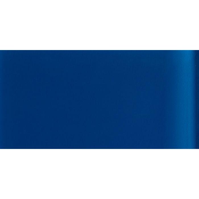 Danube clear glass panel 398 x 198mm in solid deep navy blue with smooth slightly reflective surface