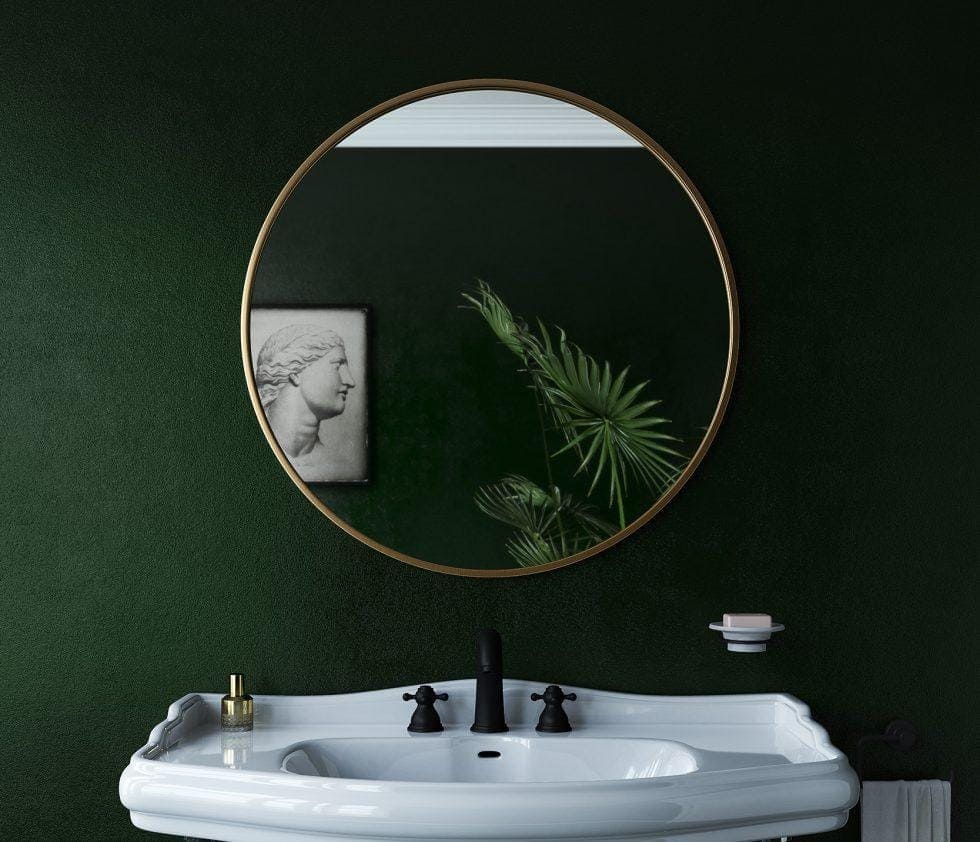 Docklands Round Mirror 60cm Brushed Brass