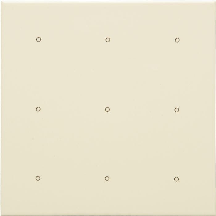 Original Style Tiles - Ceramic 152 x 152 x 7mm - Per Piece Dot Field Tile Charcoal Grey on Colonial White
