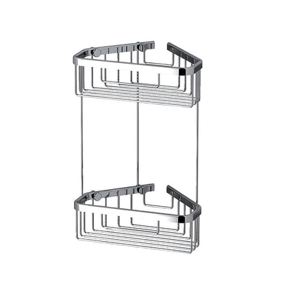 Double Corner Shower Basket Chrome