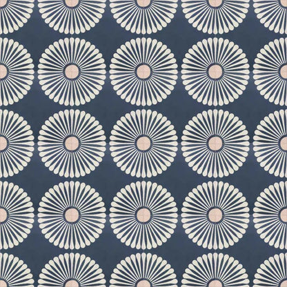 Encaustic Cement Blue Daisy - Hyperion Tiles