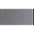 A sleek rectangular gray metallic tile with a subtle textured surface called erebos metallica brick