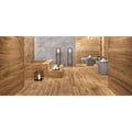 Warm-toned wooden floor tiles with natural grain pattern from etic rovere venice matt collection