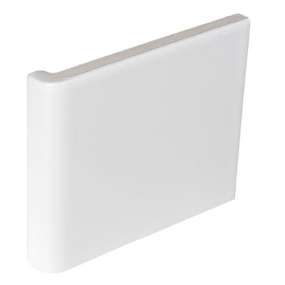 External Half Tile Wrapping Piece Brilliant White