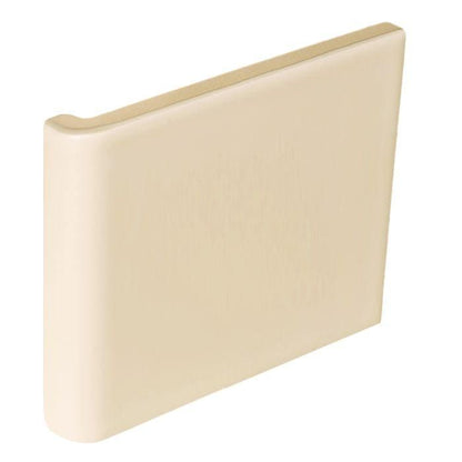 External Half Tile Wrapping Piece County White 90x76mm
