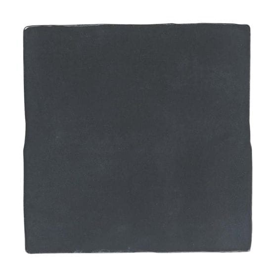 Dark gray rectangular slate tile with uneven edges and matte textured surface for flash cobalt gloss ceramic wall 130x130mm
