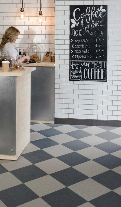 Flat Steel Grey Tiles