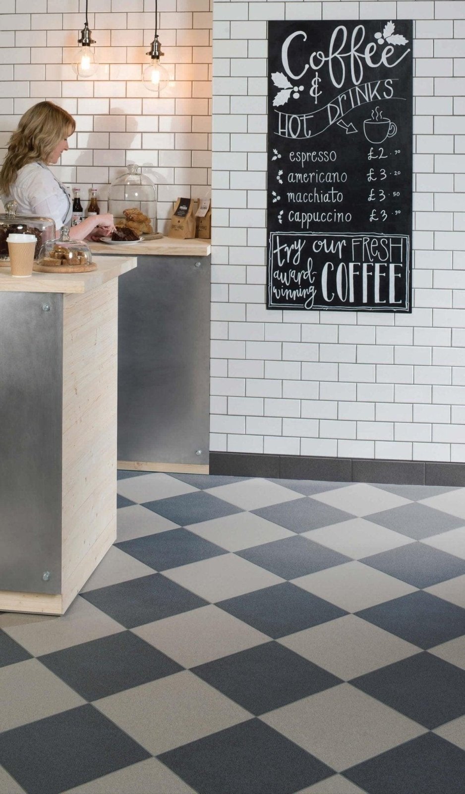 Flat Steel Grey Tiles