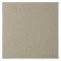 A square matte finished flat steel grey tile with subtle speckled texture in a neutral gray tone