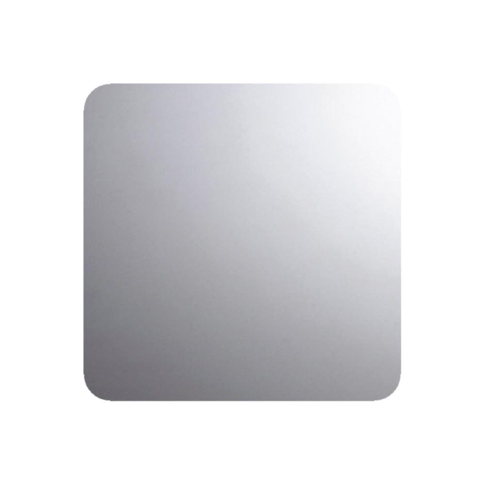 Gala square mirror 40x40cm with a sleek silver finish and softly rounded edges for minimalist decor
