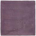 Glen Field tile square matte purple ceramic tile with subtle texture and minor surface imperfections